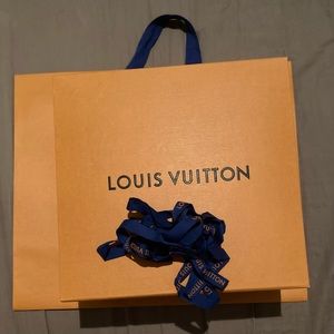 Louis Vuitton magnetic box and shopping bag